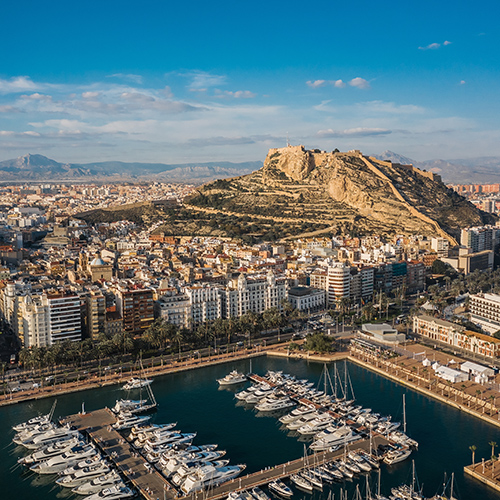 Aerial view of Alicante